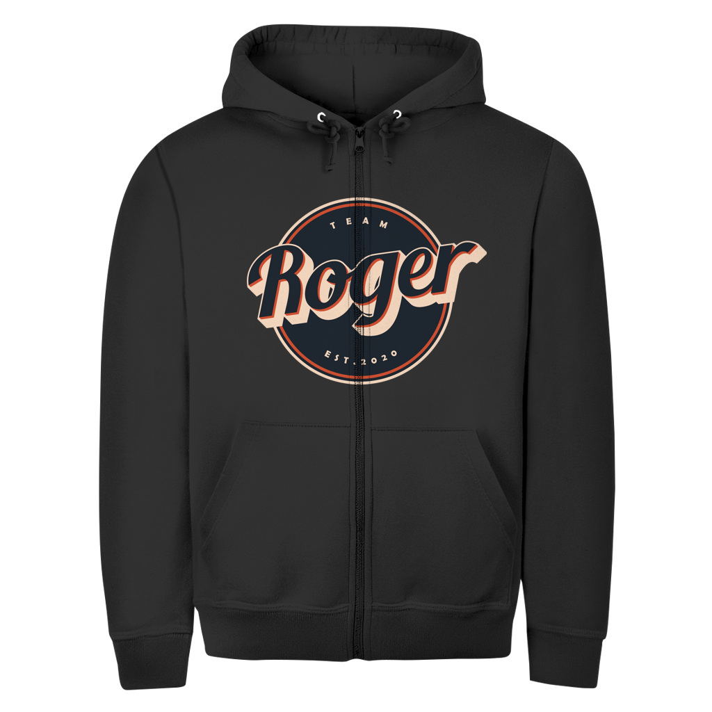 Unisex Zipper Hoodie Team Roger