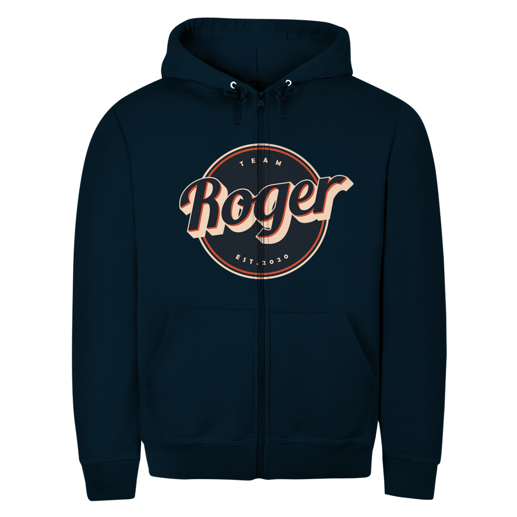 Unisex Zipper Hoodie Team Roger