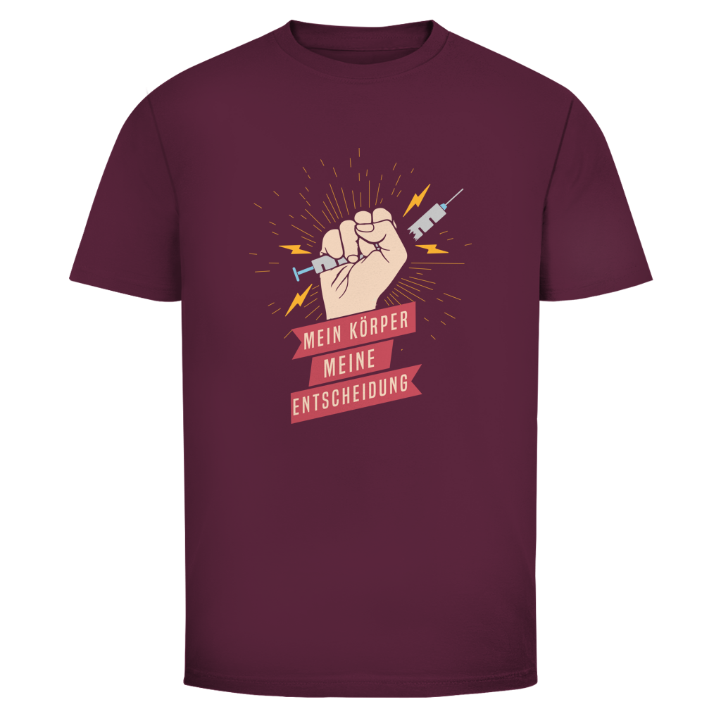 Herren T-Shirt Mein Körper, meine Entscheidung