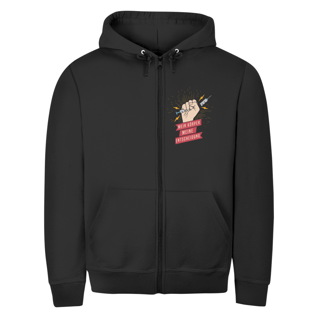 Unisex Zipper Hoodie Mein Körper, meine Entscheidung