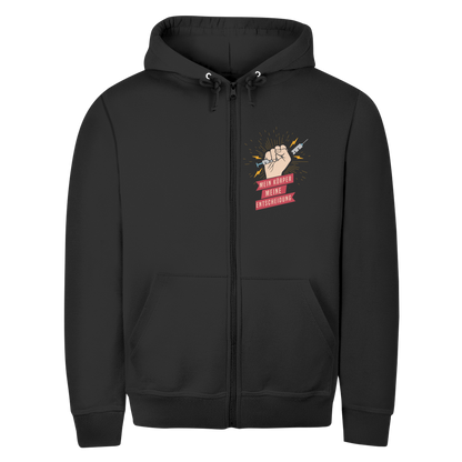 Unisex Zipper Hoodie Mein Körper, meine Entscheidung