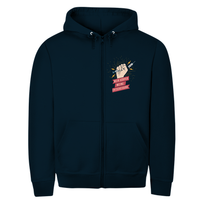 Unisex Zipper Hoodie Mein Körper, meine Entscheidung