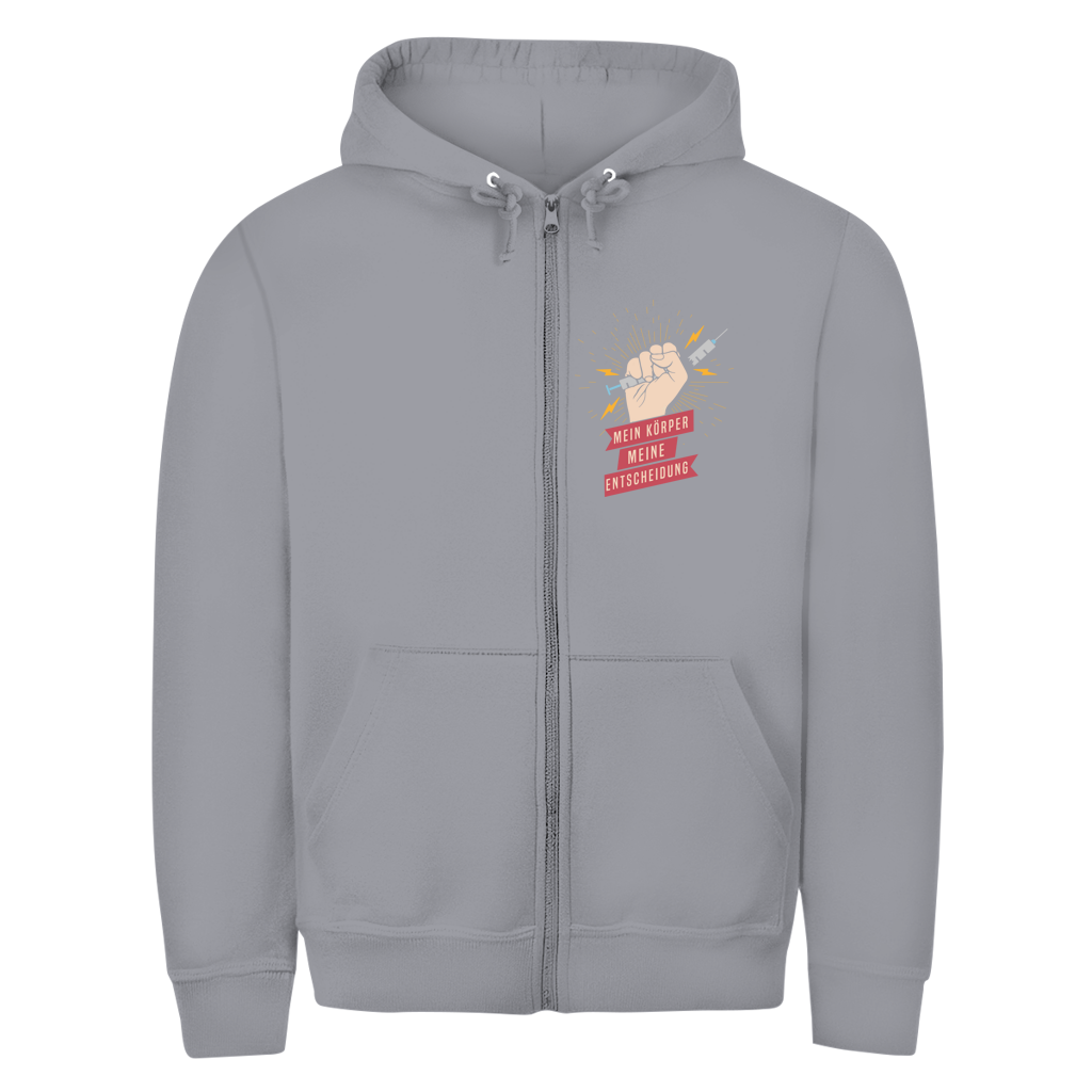 Unisex Zipper Hoodie Mein Körper, meine Entscheidung