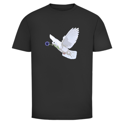 Herren T-Shirt Friedenstaube mit Boschimodistel