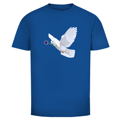 Herren T-Shirt Friedenstaube mit Boschimodistel
