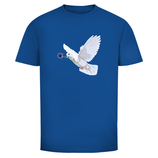 Herren T-Shirt Friedenstaube mit Boschimodistel