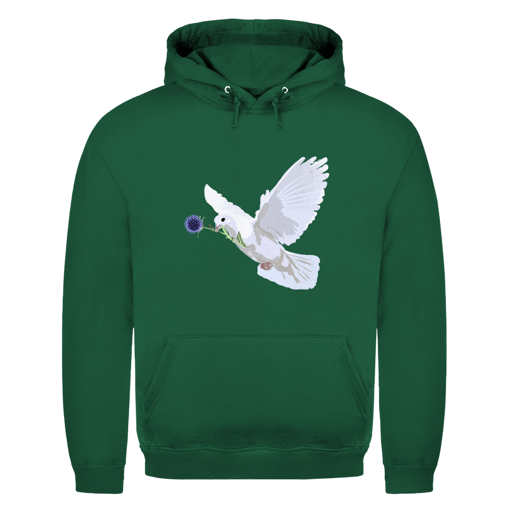 Herren Hoodie Friedenstaube mit Boschimodistel