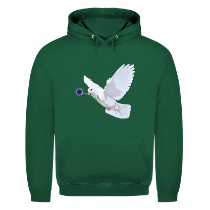 Herren Hoodie Friedenstaube mit Boschimodistel