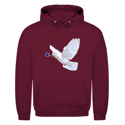 Herren Hoodie Friedenstaube mit Boschimodistel