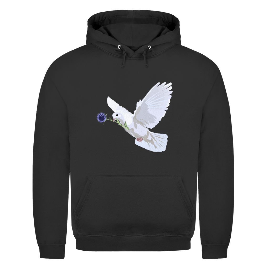 Herren Hoodie Friedenstaube mit Boschimodistel