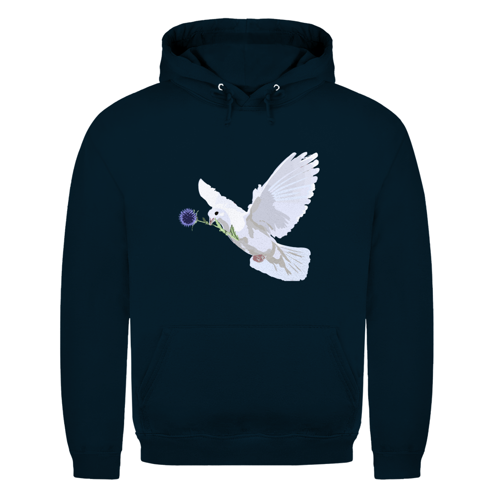 Herren Hoodie Friedenstaube mit Boschimodistel