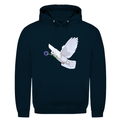 Herren Hoodie Friedenstaube mit Boschimodistel