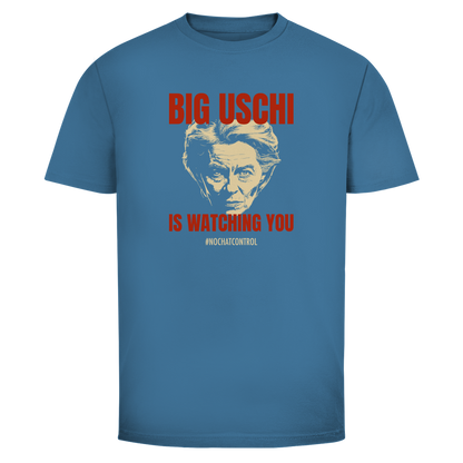 Herren T-Shirt Big Uschi is watching you #nochatcontrol