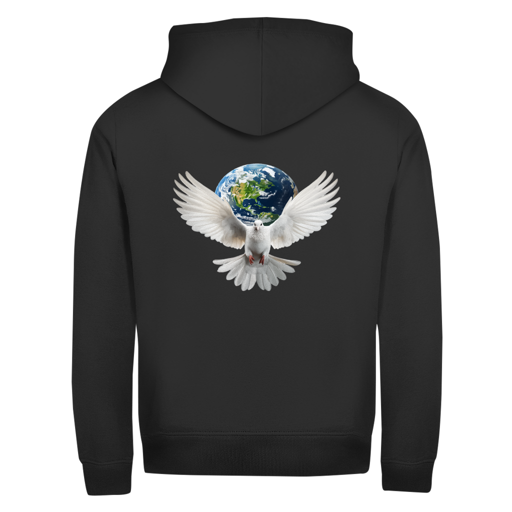 Unisex Zipper Hoodie Weltfrieden
