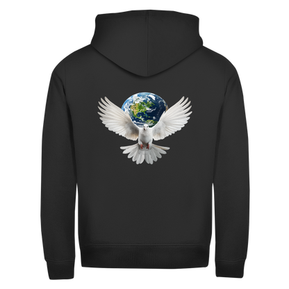 Unisex Zipper Hoodie Weltfrieden