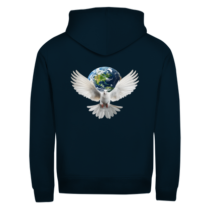 Unisex Zipper Hoodie Weltfrieden