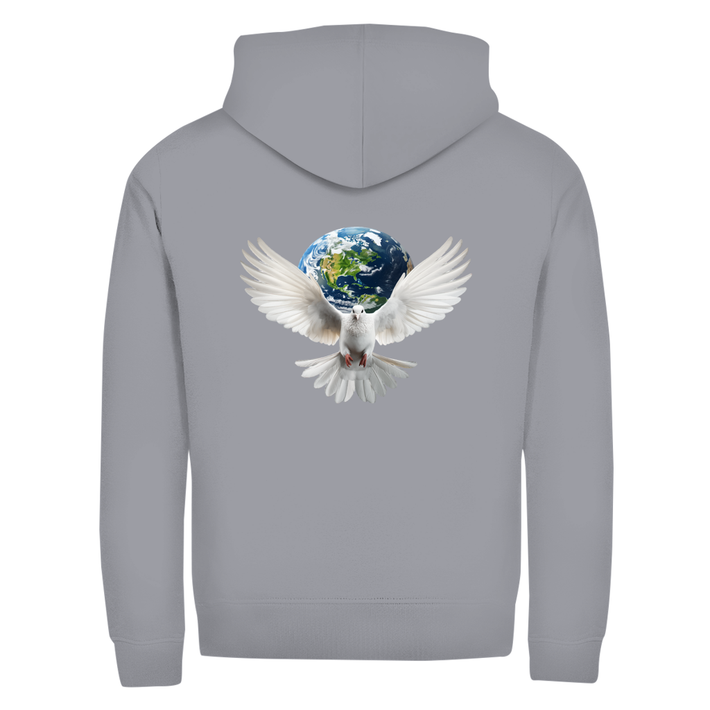 Unisex Zipper Hoodie Weltfrieden