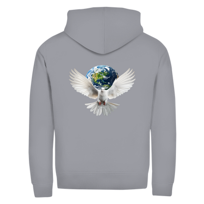 Unisex Zipper Hoodie Weltfrieden