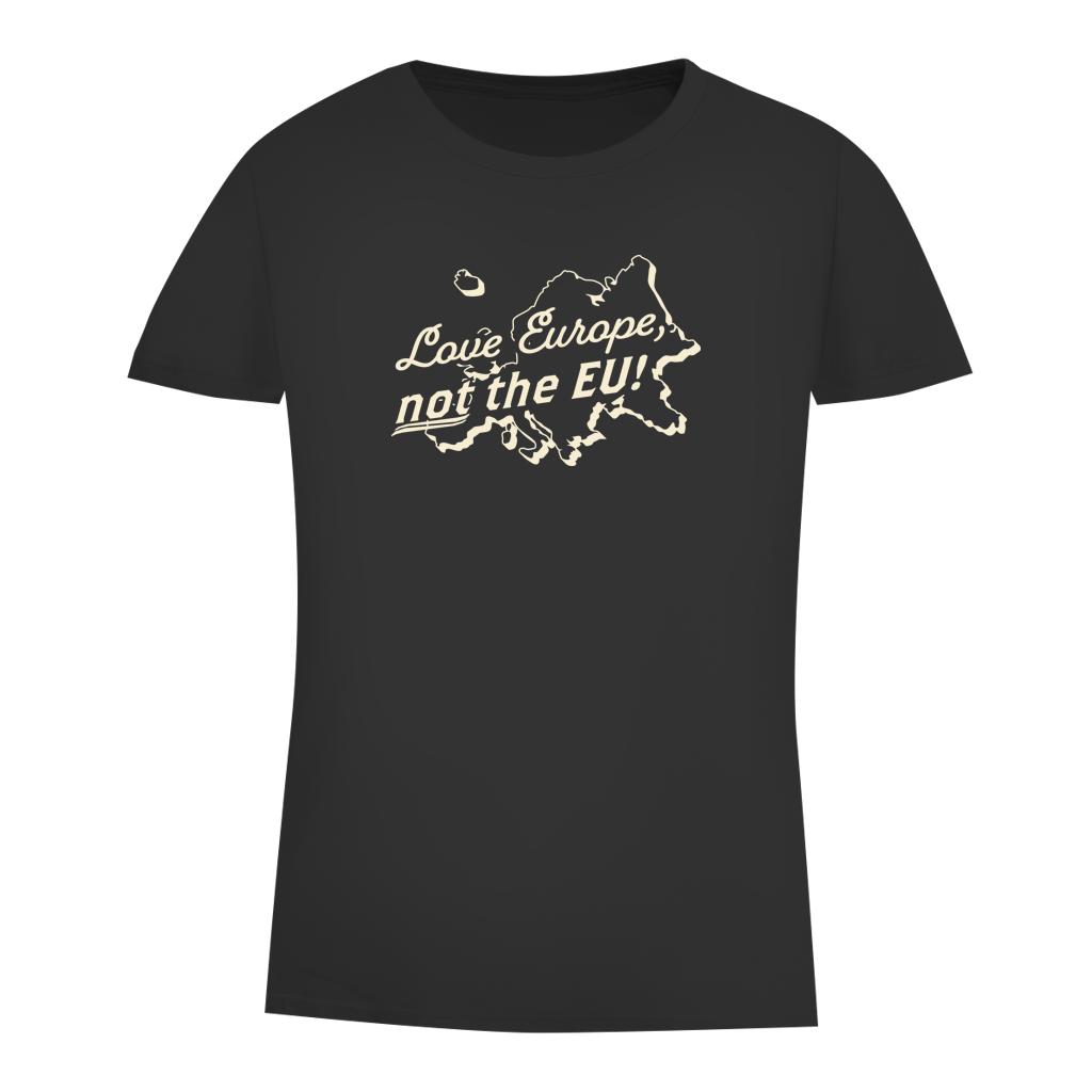 Damen Premium Bio T-Shirt Love Europe, not the EU!