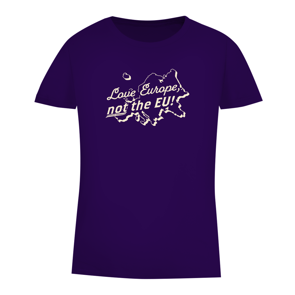 Damen Premium Bio T-Shirt Love Europe, not the EU!