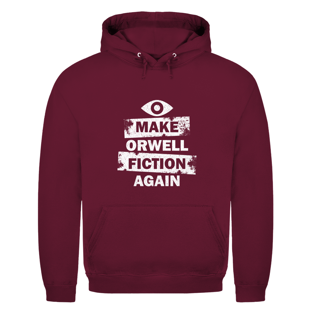 Herren Hoodie Make Orwell Fiction Again