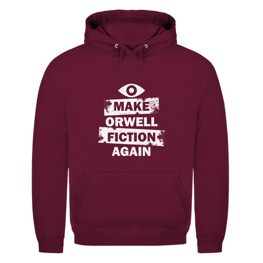 Herren Hoodie Make Orwell Fiction Again