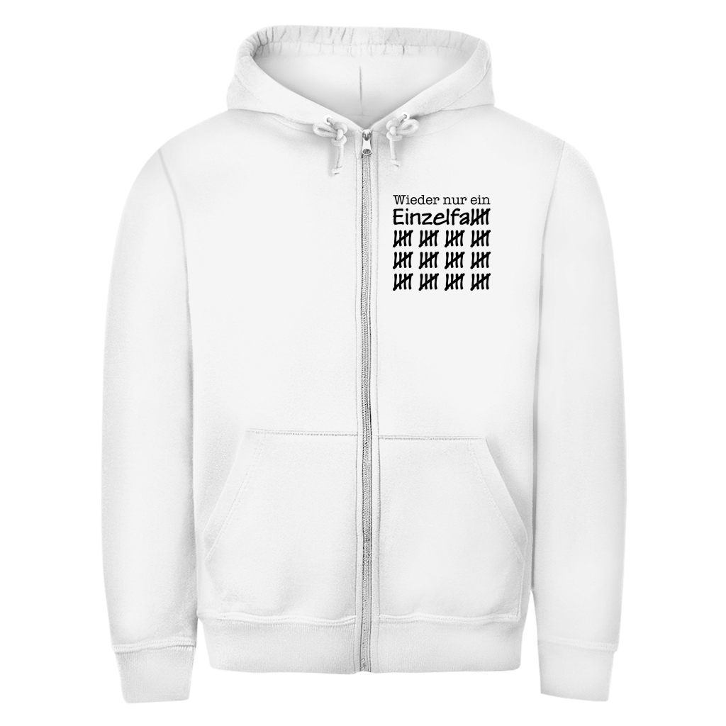 Unisex Zipper Hoodie Wieder nur ein Einzelfall