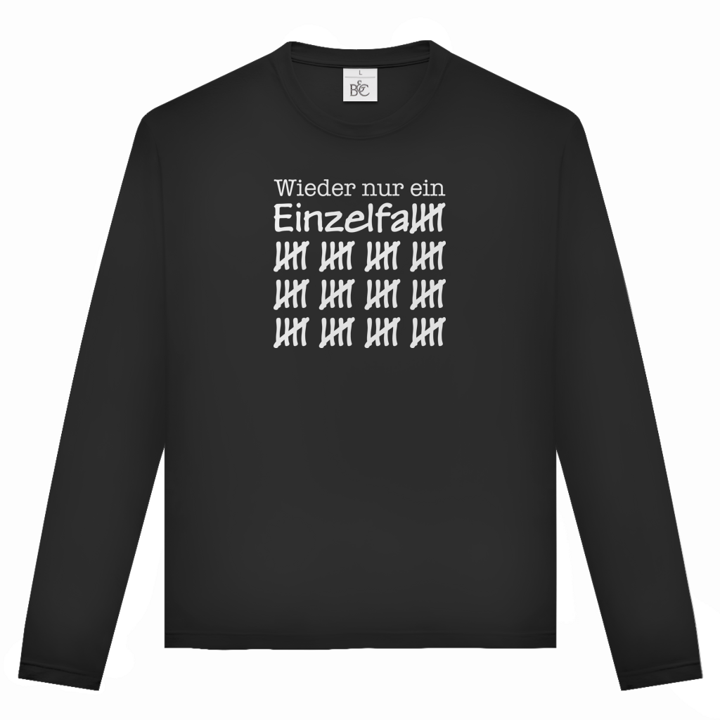 Unisex Langarmshirt Wieder nur ein Einzelfall