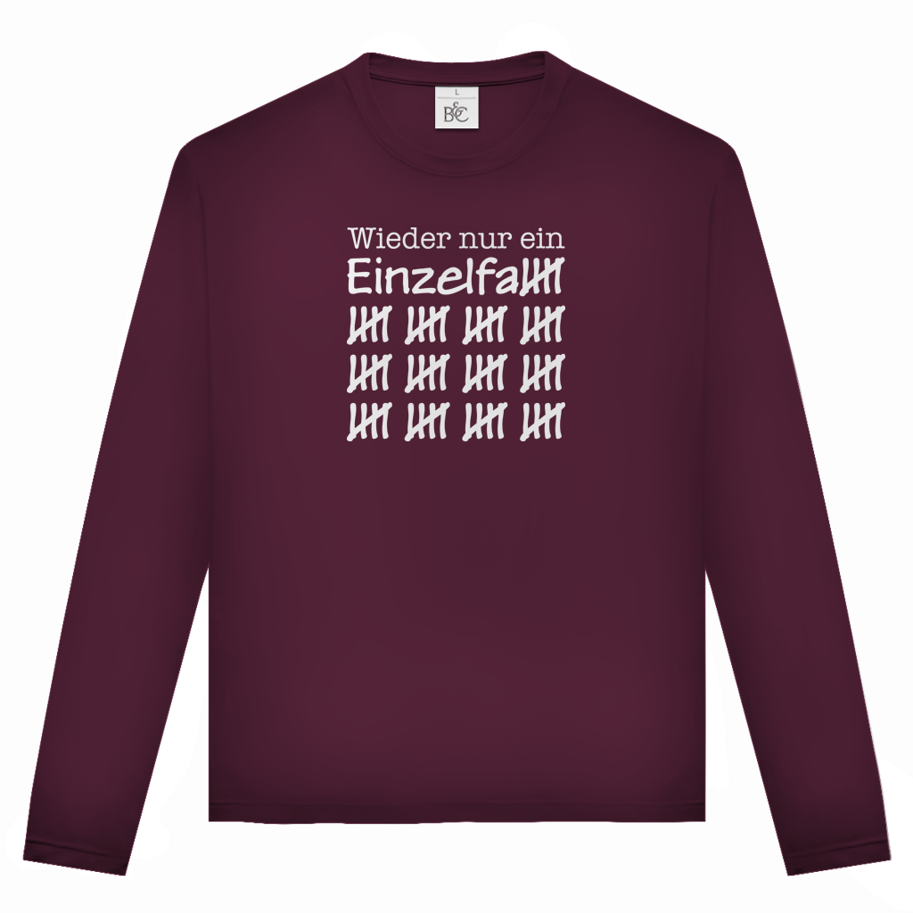 Unisex Langarmshirt Wieder nur ein Einzelfall