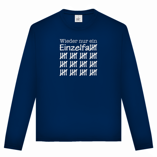 Unisex Langarmshirt Wieder nur ein Einzelfall