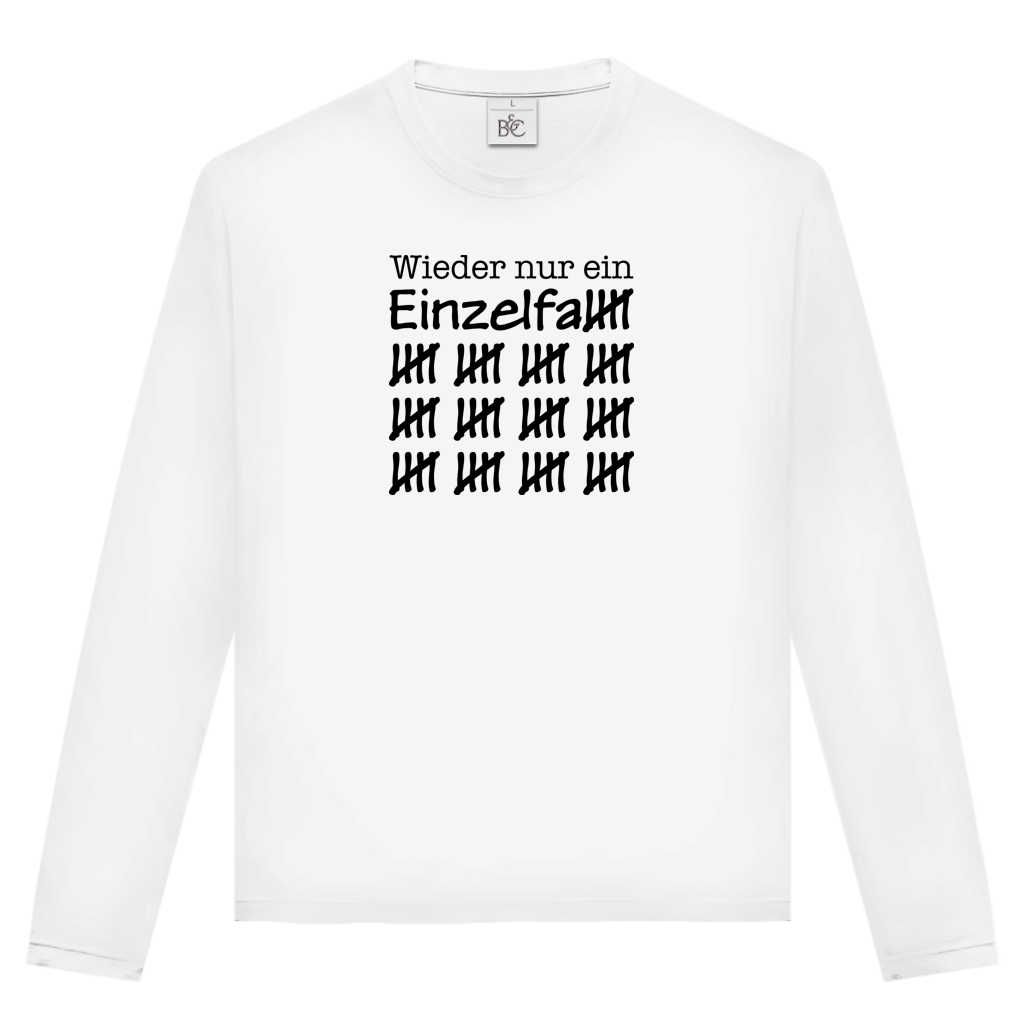 Unisex Langarmshirt Wieder nur ein Einzelfall