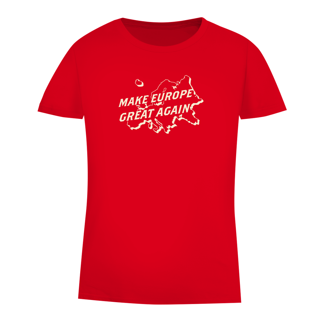 Damen Premium Bio T-Shirt Make Europe Great Again