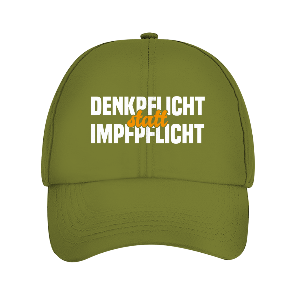 Dad Cap Denkpflicht statt Impfpflicht