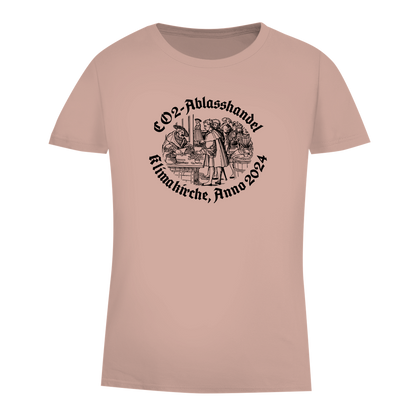 Damen Premium Bio T-Shirt CO2-Ablasshandel Klimakirche, Anno 2024