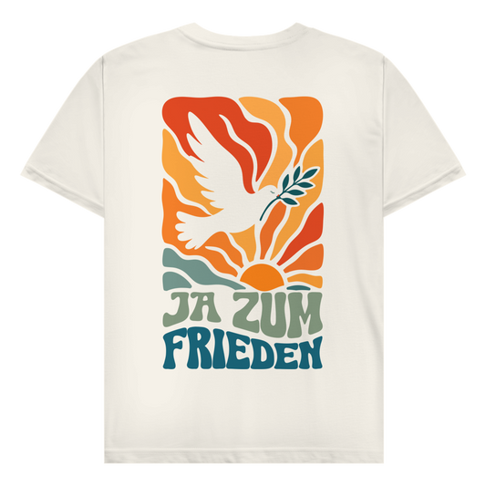 Herren T-Shirt Ja zum Frieden Backprint