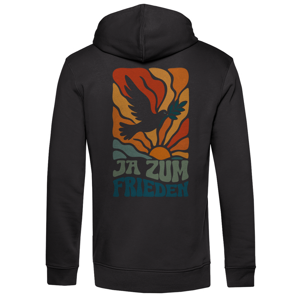 Herren Premium Bio Hoodie Ja zum Frieden