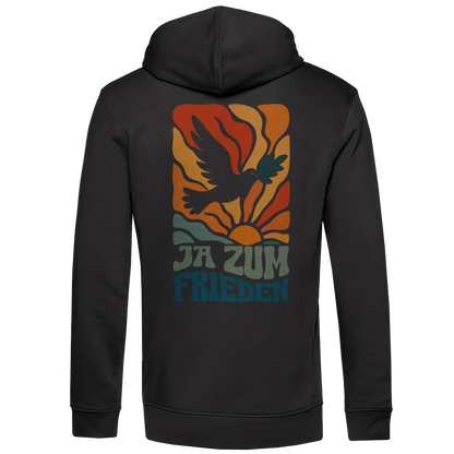 Herren Premium Bio Hoodie Ja zum Frieden