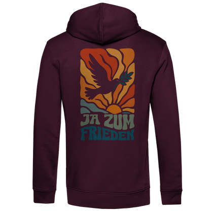 Herren Premium Bio Hoodie Ja zum Frieden