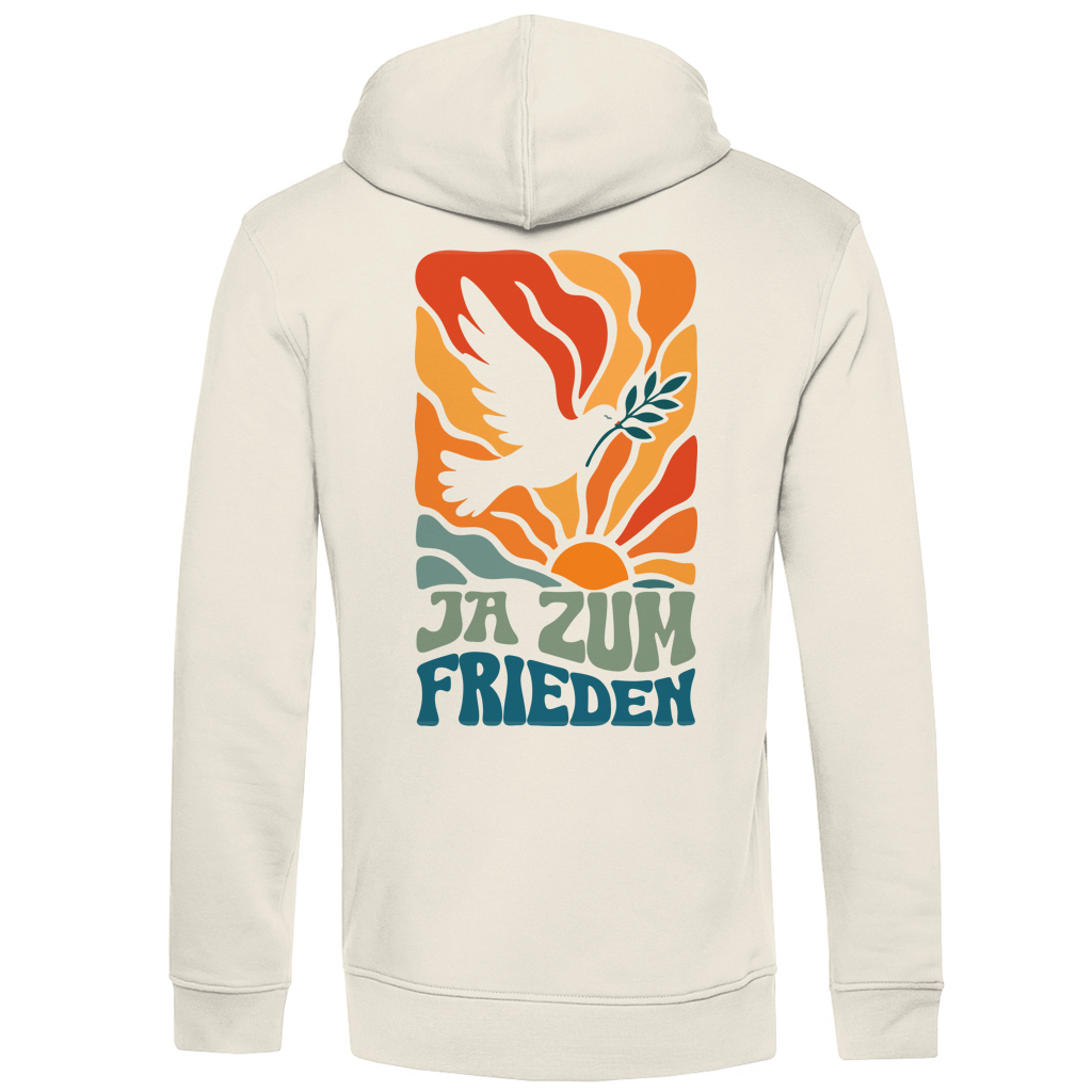 Herren Premium Bio Hoodie Ja zum Frieden