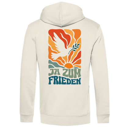 Herren Premium Bio Hoodie Ja zum Frieden