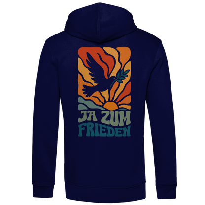 Herren Premium Bio Hoodie Ja zum Frieden