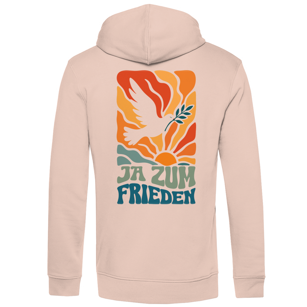 Herren Premium Bio Hoodie Ja zum Frieden