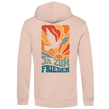 Herren Premium Bio Hoodie Ja zum Frieden