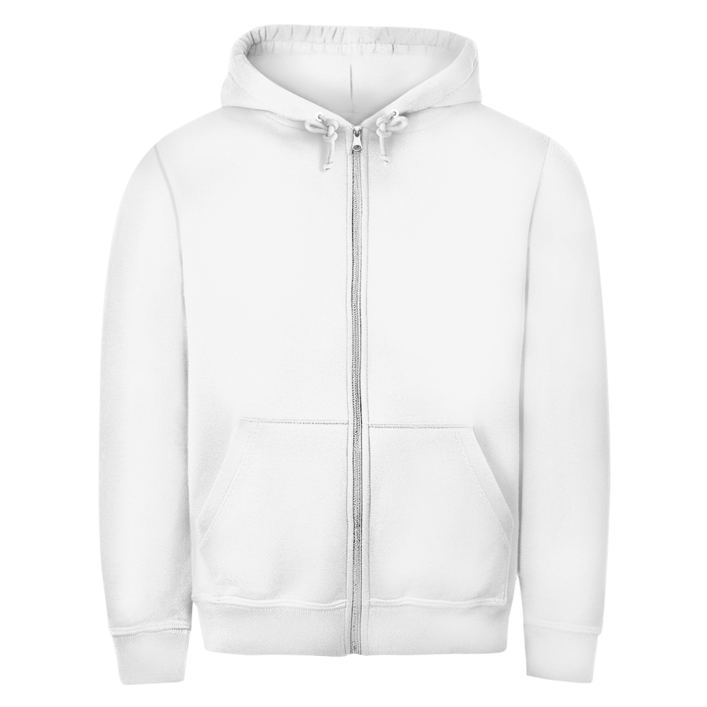 Unisex Zipper Hoodie Ja zum Frieden Backprint