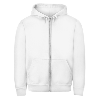 Unisex Zipper Hoodie Ja zum Frieden Backprint