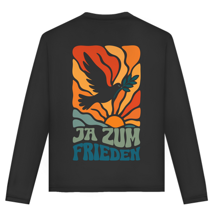 Unisex Langarmshirt Ja zum Frieden