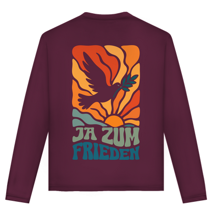 Unisex Langarmshirt Ja zum Frieden