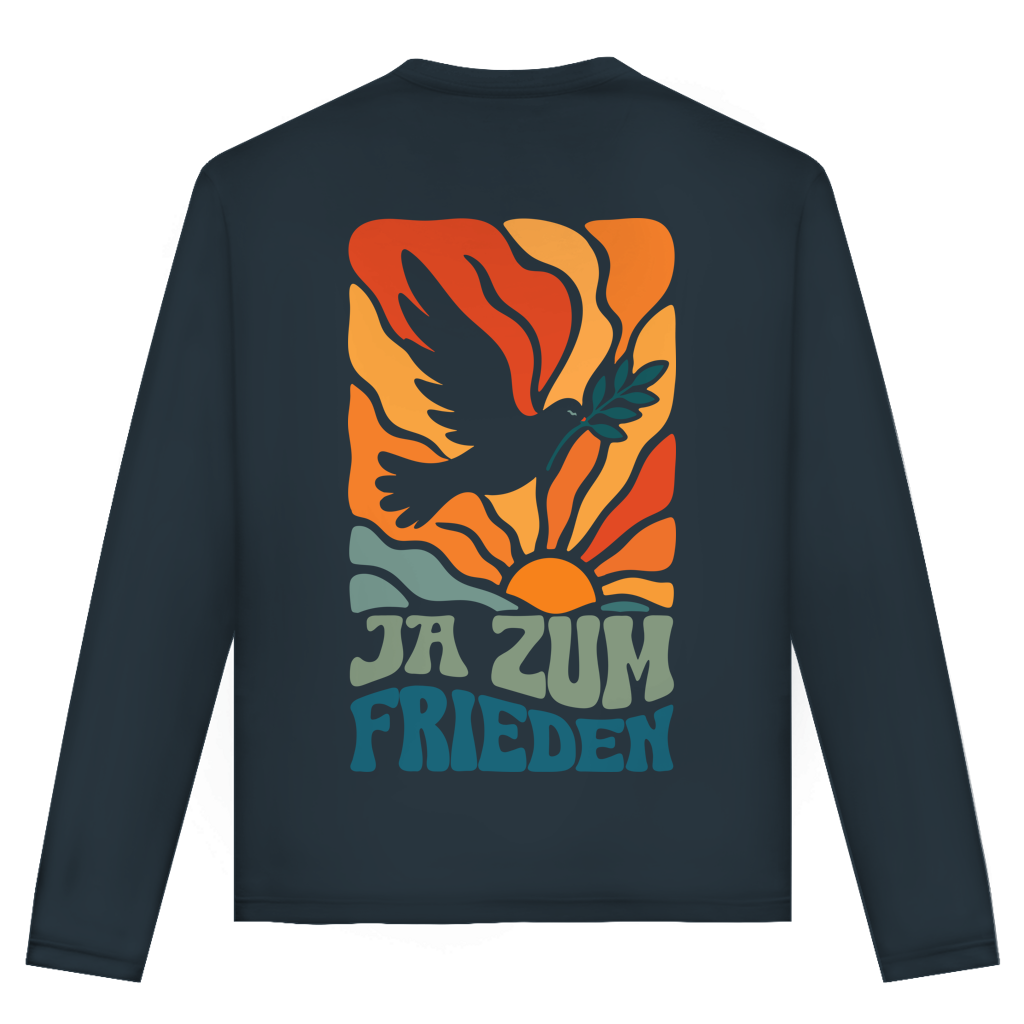 Unisex Langarmshirt Ja zum Frieden
