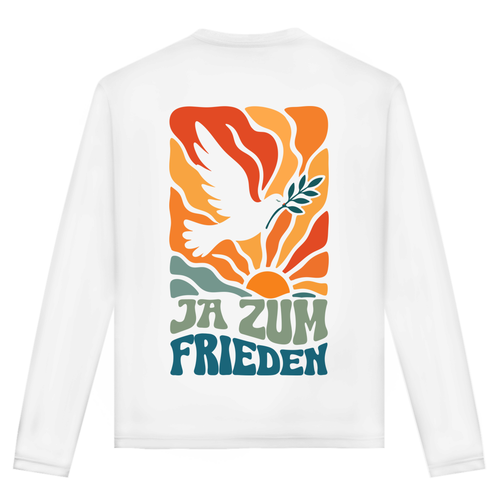 Unisex Langarmshirt Ja zum Frieden