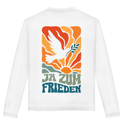 Unisex Langarmshirt Ja zum Frieden